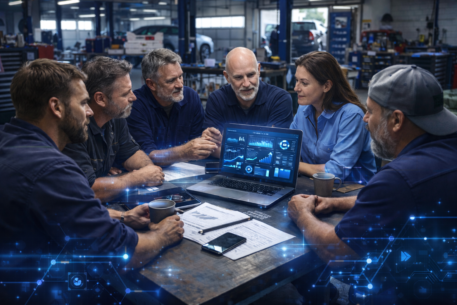 Shop owners and industry leaders collaborating