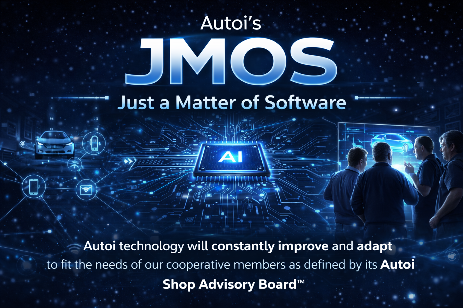 Continuous evolution of automotive technology powered by shop intelligence