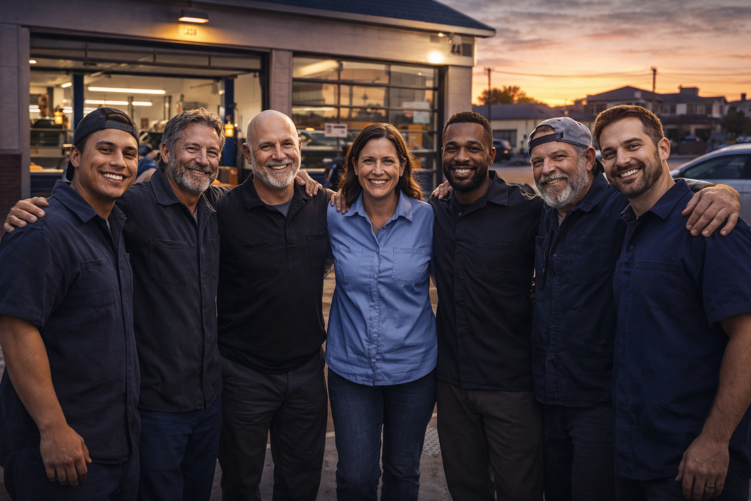 Independent shop owners united in a cooperative movement