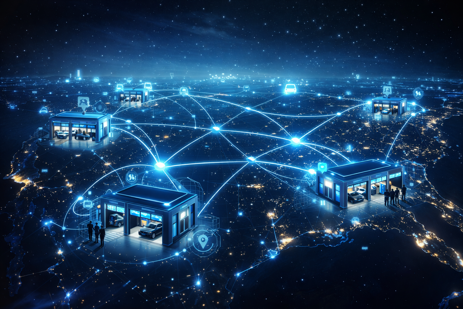 Network of independent repair shops working together